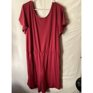 1182 Lularoe Xanthe Romper One Piece Size Small Red